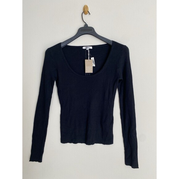 Madewell Merino Wool-Silk Blend Scoopneck Sweater NWT Size L Large - Picture 7 of 13